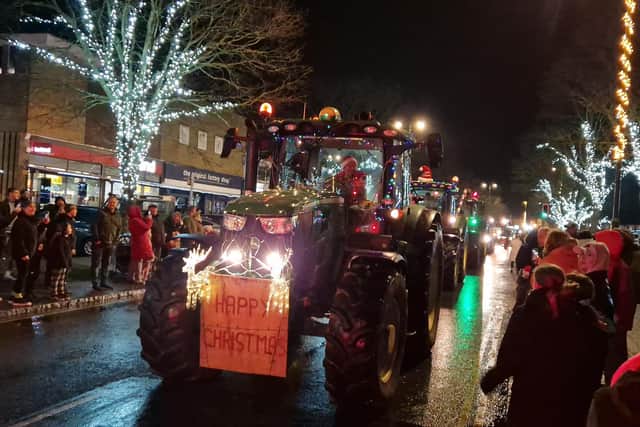 The Arundel Illuminated Tractor Run visited Rustington for the first time in 2025