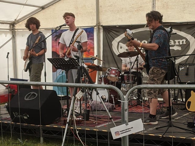 Moon and Stars Community Festival on Coronation Green featured bands of all ages, crafts and charity stalls