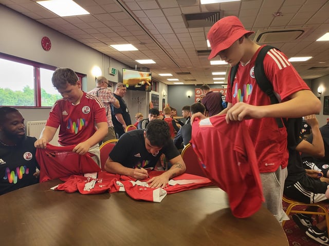 Crawley Town signing session