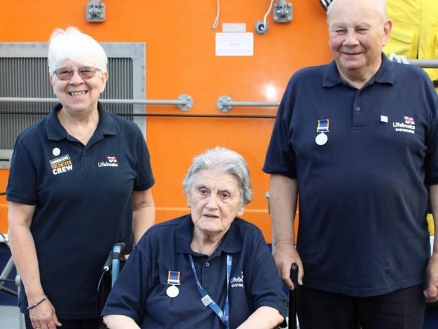Volunteers come together at Eastbourne RNLI to celebrate 200 year anniversary
