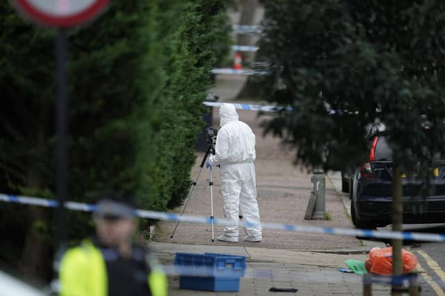 A heavy police presence has been seen in Cumberland Road, Brighton, on Saturday, December 23
