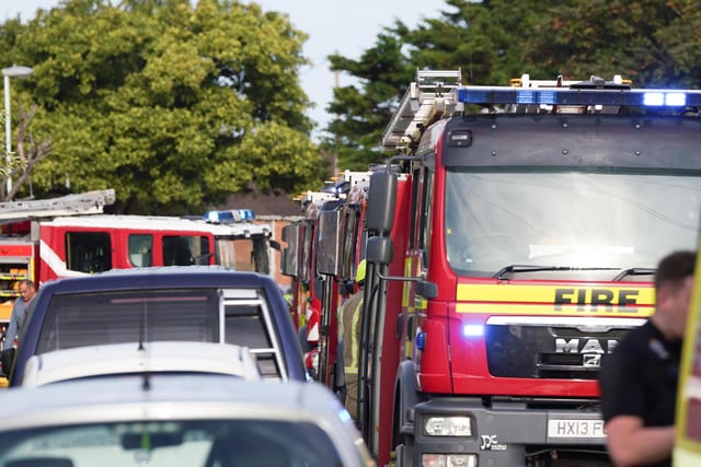 Firefighters at the scene. Picture: Sussex News and Pictures