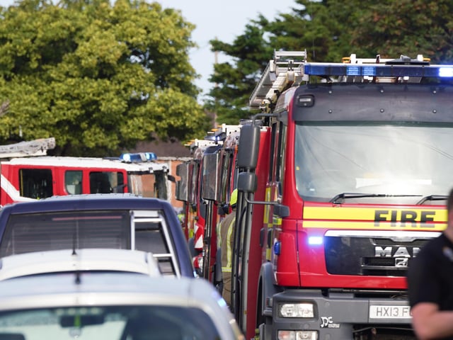 Firefighters at the scene. Picture: Sussex News and Pictures