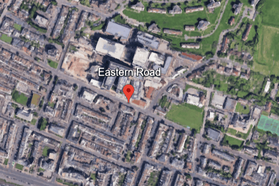 AA Traffic News reported that Eastern Road was blocked, in Brighton, on Monday morning (October 19). Photo: Google Earth
