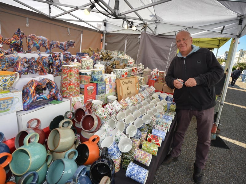 Easter Market on the seafront in Eastbourne on April 17 2025.