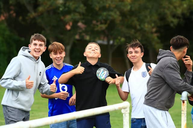 Young Seaford Fans delighted with the win