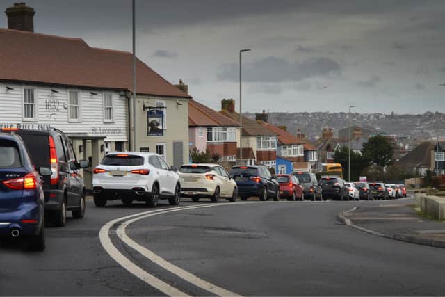 Roadworks on Bexhill Road pictured on Sunday, January 11, 2026.