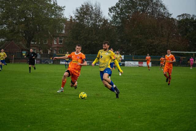 Eastbourne Town on the attack v Punjab United | Picture: Josh Claxton
