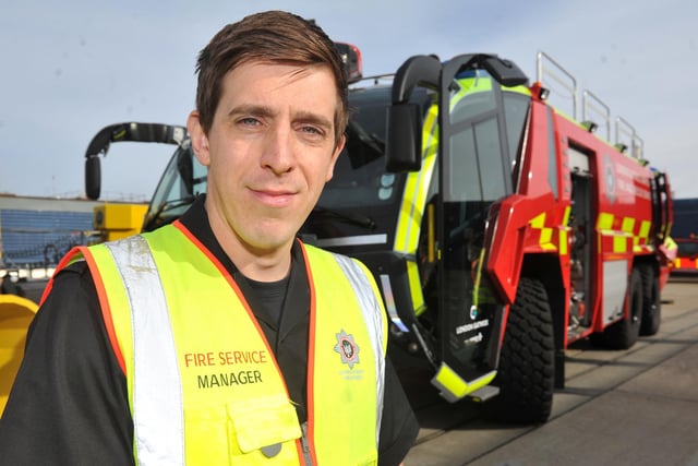 George Treadwell, a crew manager at London Gatwick's Fire and Rescue. SR24022701 Pic SR Staff/Nationalworld