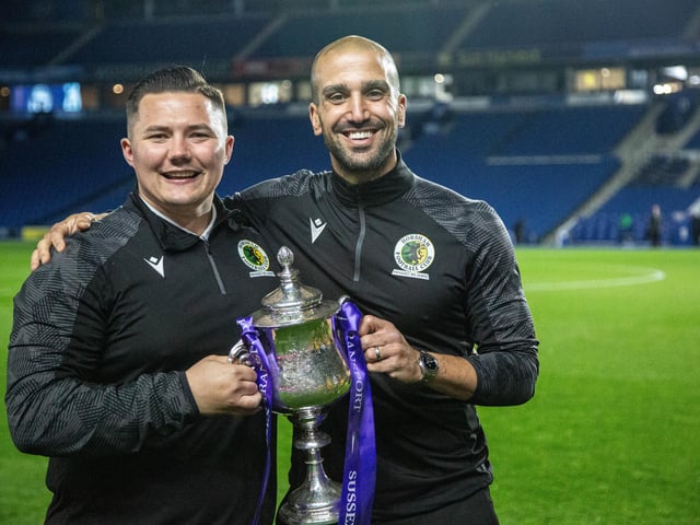 Horsham FC are champions of Sussex again after their last-gasp Sussex Transport Senior Cup final win over Littlehampton Town.