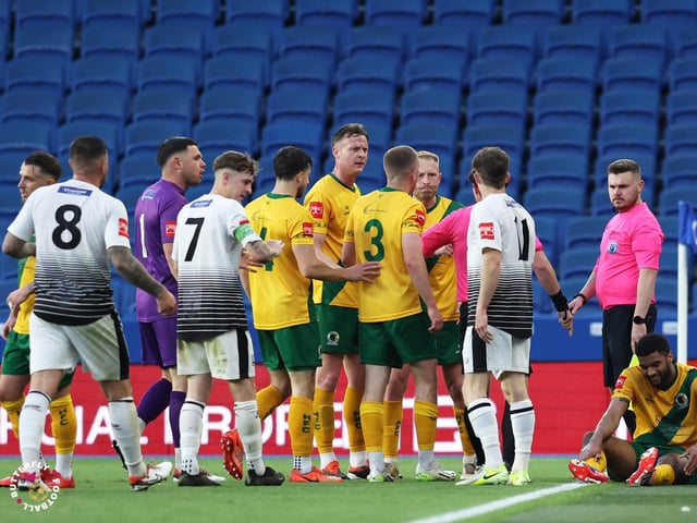 James Hammond’s majestic 95th minute free-kick clinched Horsham FC’s first league and Sussex Transport Senior Cup double in the club’s history.