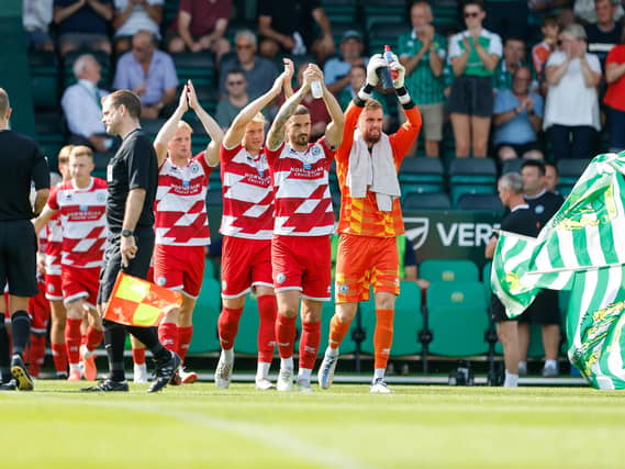 Action from Eastbourne Borough's National South visit to Yeovil