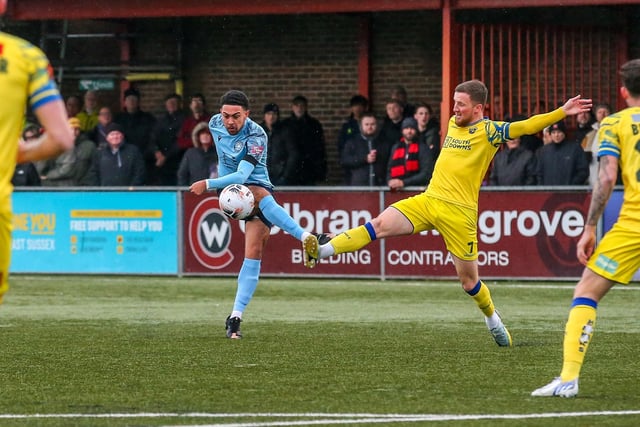 Action from Eastbourne Borough's 3-1 defeat at home to Havant and Waterlooville in National League South