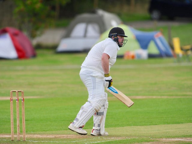 Action from Findon CC's Sussex League division two clash with Burgess Hill