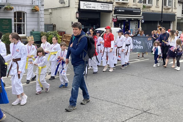 Renshinkan Karate Do England join the Royal Procession through Haywards Heath