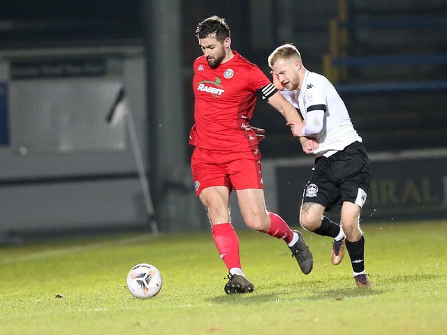 Action and celebrations from Worthing's 3-0 win at Dover in National League South