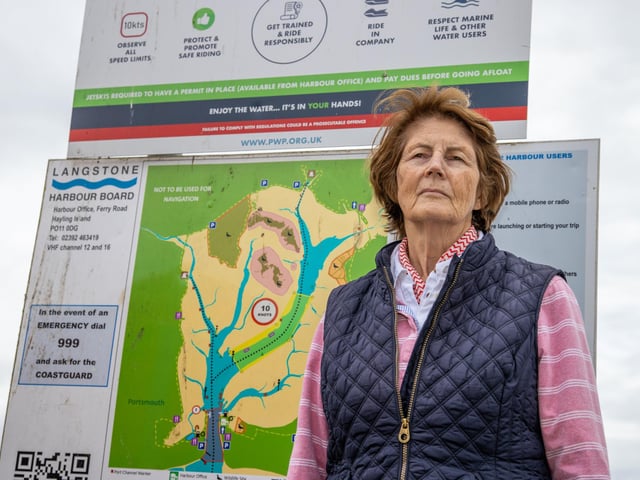 Libby Alexander of Save Our South Coast Alliance, highlighting the issues that Southern Water may cause with their current plans.