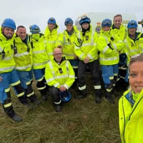 The Eastbourne and Birling Gap Coastguard teams. Photo: Eastbourne Coastguard
