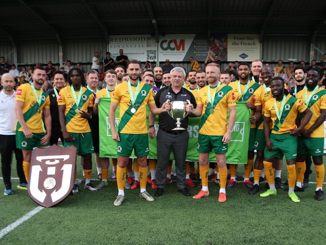 Natalie Mayhew's pictures of Horsham FC's Isthmian League title celebrations