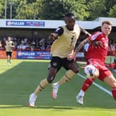 Match action from Crawley Town's loss to Leyton Orient. Picture by Cory Pickford