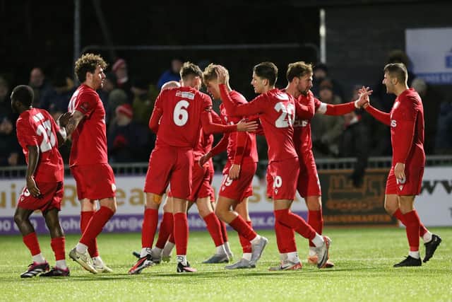 Worthing put four past St Albans - but let in the same number at the other end | Picture: Mike Gunn