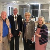 From left: West Sussex County Council chairman Sujan Wickremaratchi, Richard Goddard of F Goddards & Sons, Haywards Heath town mayor Howard Mundin, consort Margaret Baker, and BC Ceramics manager Michelle Gibbons