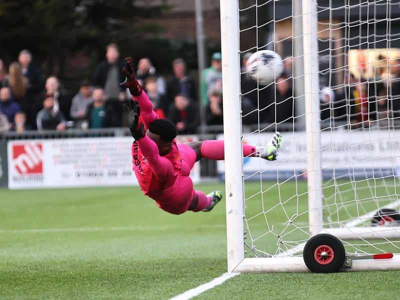 Action from Worthing's 6-4 win at home to Dover in National League South
