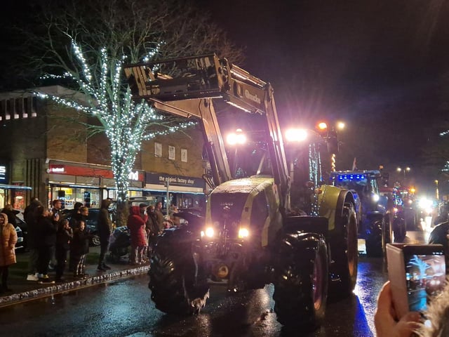 The Arundel Illuminated Tractor Run 2025 in Rustington, which it was visiting for the first time