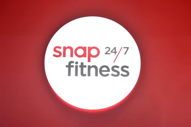 Snap 24/7 Fitness logo. Picture: Sarah Standing (290424-1318)