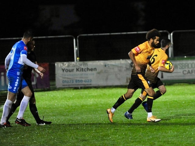 Action from Littlehampton Town v Sheppey in the Isthmian south east division