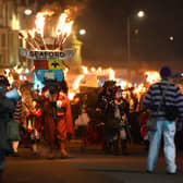 Seaford Bonfire pictured in 2015 by Peter Cripps. Photo: Iconic Media Group
