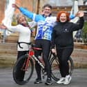 From left: Ruth de Mierre, Mike Oliver and Sam Nolan from Thakeham launch the Haywards Heath Bike Ride 2024. Photo: Steve Robards, SR24020902