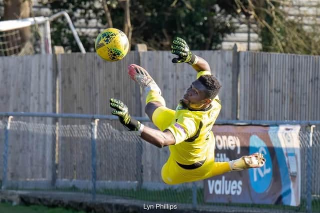 But the Hornets have moved quickly to bring in Beeney’s replacement, snapping up ex-Bognor Regis Town favourite Amadou Tangara. Picture by Lyn Phillips