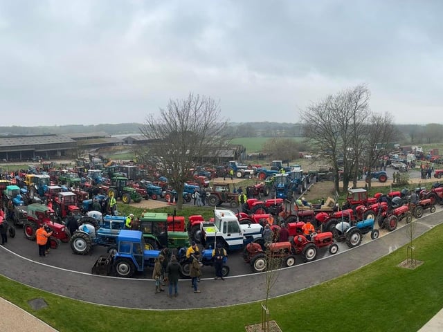 Charity Tractor Run. Pic by Ethan Jarvis-Baker