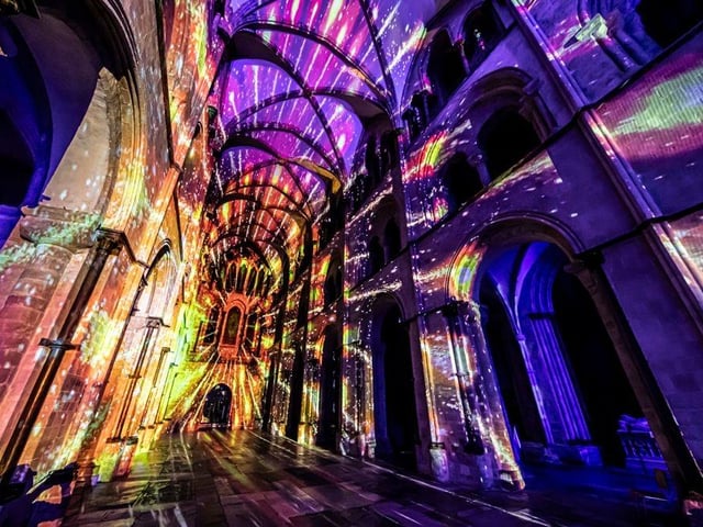 Chichester950 Light Experience at Chichester Cathedral