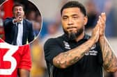 Colin Kazim-Richards and, inset, Dean Saunders | Picture: Kyle Hemsley/Getty