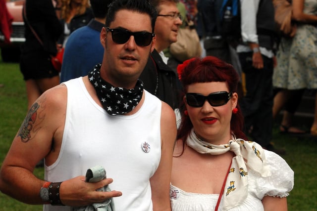 Rocking the style at Vintage at Goodwood in August 2010