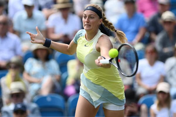 Petra Kvitova of Czech Republic at Devonshire Park in 2022 (Photo by Mike Hewitt/Getty Images)
