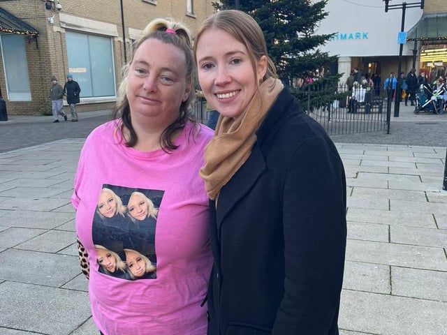 Tamzin Abbott with Hastings MP, Helena Dollimore