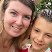 Sian Juden and her son Noah are disappointed that Brantridge School in Haywards Heath will not become a secondary school