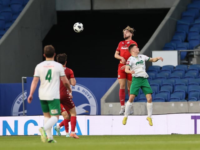 Action and celebrations as Worthing take on Bognor Regis Town in the Sussex Senior Cup final at the Amex Stadium - and win 8-7 on penalties