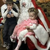 Santa with Ukrainian orphans