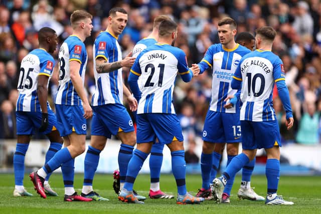 The Seagulls have surprised many and find themselves in the hunt for Champions league football towards the end of this campaign.   (Photo by Clive Rose/Getty Images)