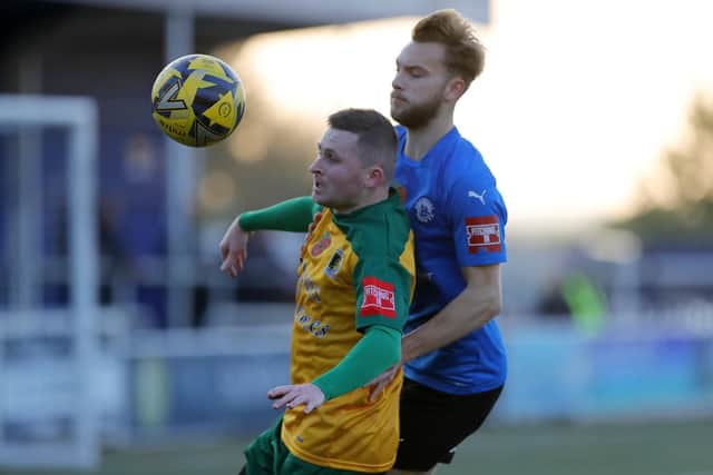 Horsham’s defending in the opening half-hour of their 5-3 league defeat at ten-man Billericay on Saturday was ‘appalling’ and a ‘complete mess’, according to Dominic Di Paola. Picture by John Lines