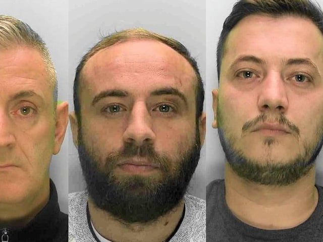 A criminal network that distributed cocaine and heroin in Crawley, led by father and son ice cream van operators, was completely dismantled by a complex Sussex Police investigation and has now resulted in prison sentences totalling nearly 50 years for the pair and six other men. The following five men were sentenced at Brighton Crown Court on April 14. Surinder Kumar, 39, of Imberhorne Lane, East Grinstead, was sentenced to five years, to run consecutively to an eleven year sentence he is already serving after a separate case, for conspiracy to supply and supplying Class A drugs, imposed at Kingston Crown Court on May 10 2019. His father, Lubhaia Ram, 60, of Lingfield Drive, Worth, Crawley, was sentenced to seven years, plus four years on subsequent extended prison licence. Wayne Mather, 51, of Brighton Road, Crawley, (left in main photo) was sentenced to six years and nine months. Jamie Yardley, 31, of Kennet Close, Crawley, (centre) was sentenced to eight years and three months. Ferit Dajcaj, 34, of Harrier Rd, Colindale, London NW9, (right) was sentenced to three years and ten months.