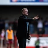Crawley Town boss Scott Lindsey said the fans create a great atmosphere without the flares and throwing things. Picture: Eva Gilbert/SussexWorld