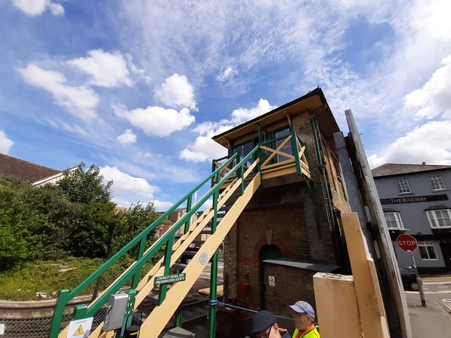 The Crawley signal box is a Victorian train signal box that is preserved by the Crawley Signal Box Preservation Society. The group often have open days and members of the group give talks on its history. Next open day is August 20