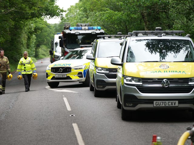 ‘All residents’ have been accounted for following a house fire that closed a road in West Sussex, the fire service have said.