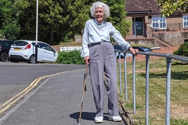 Age is no barrier as Joan tackles the hill