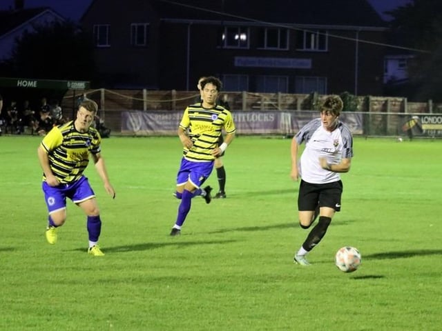 Pagham v Haywards Heath Town in the SCFL premier